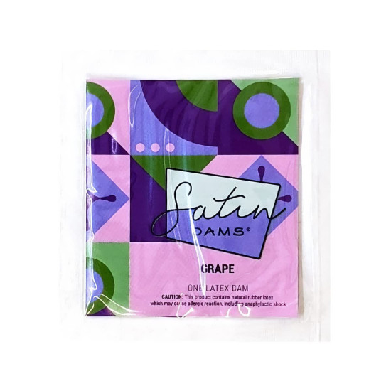 Латексна серветка з виноградним смаком Satin Dams Grape, 1 шт