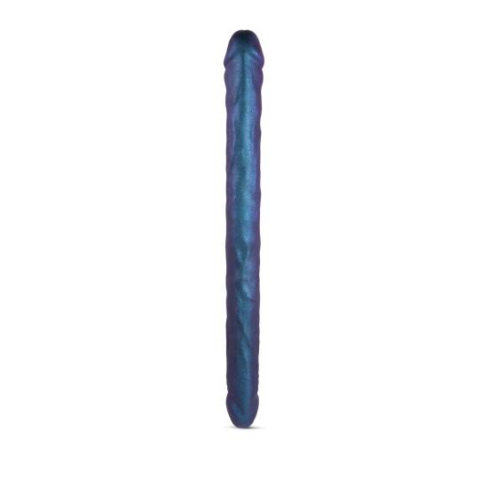 Подвійний фалоімітатор Strap-On-Me Double Dong Realistic Dildo, Snaky Metallic Color