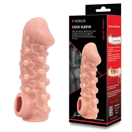 Насадка на член Kokos Cock Sleeve CS 010, L