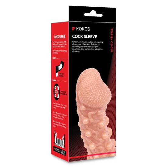 Насадка на член Kokos Cock Sleeve CS 010, L