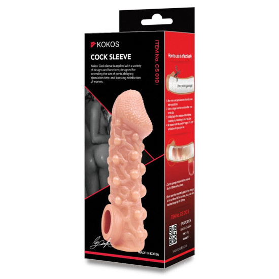 Насадка на член Kokos Cock Sleeve CS 010, L