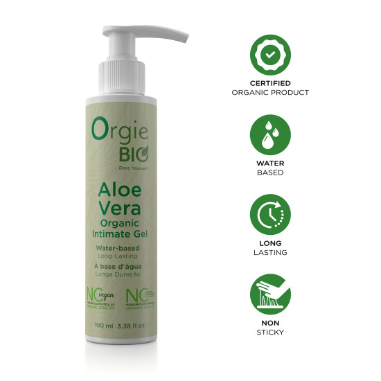 Гель для интимной гигиены с алоэ вера, органический Orgie Bio Aloe Vera Organic Intimate Gel, 100 ml