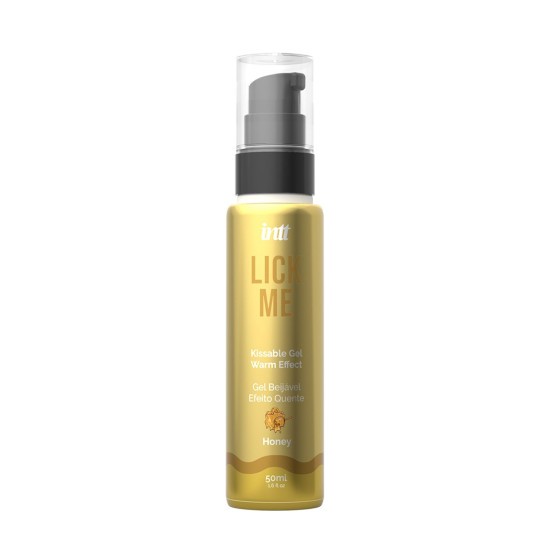 Гель для оральных ласк с согревающим эффектом и медовым вкусом INTT Lick Me Kissable Gel Honey, 50 ml