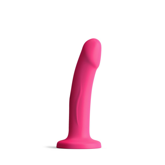 Фаллоимитатор на присоске, длина 14,3 см, диаметр 3 см, малиновый - Dorcel Real Pleasure Magenta, S