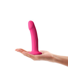 Фалоімітатор на присосці, довжина 14,3 см, діаметр 3 см, малиновий - Dorcel Real Pleasure Magenta, S