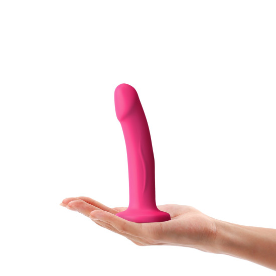 Фаллоимитатор на присоске, длина 14,3 см, диаметр 3 см, малиновый - Dorcel Real Pleasure Magenta, S