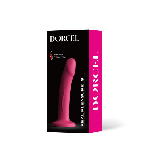 Фаллоимитатор на присоске, длина 14,3 см, диаметр 3 см, малиновый - Dorcel Real Pleasure Magenta, S