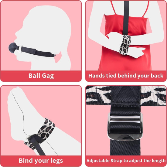 БДСМ-набор LOCKINK YEAHWOW Armbinder Restraint Set Black