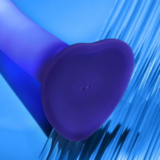 Світиться дилдо, фіолетовий Strap-On-Me Glow-LED Dildo Purple, M