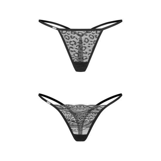 Набор трусиков Obsessive Clara 2-Pack Thong, размер L/XL
