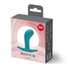 Анальная пробка с тонким ограничителем, бирюзовая, диаметр 3.3 см Fun Factory BOOTIE M Aquamarine