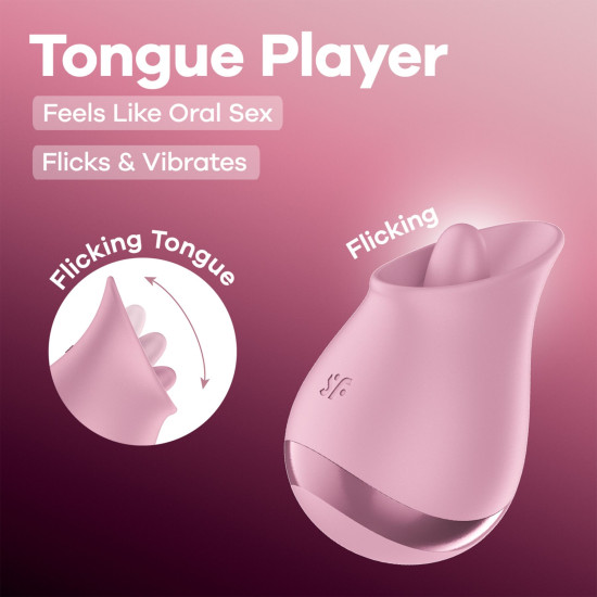 Вібростимулятор для клітора з язичком Satisfyer Tongue Player
