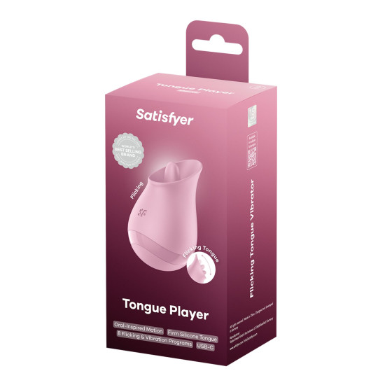 Вібростимулятор для клітора з язичком Satisfyer Tongue Player