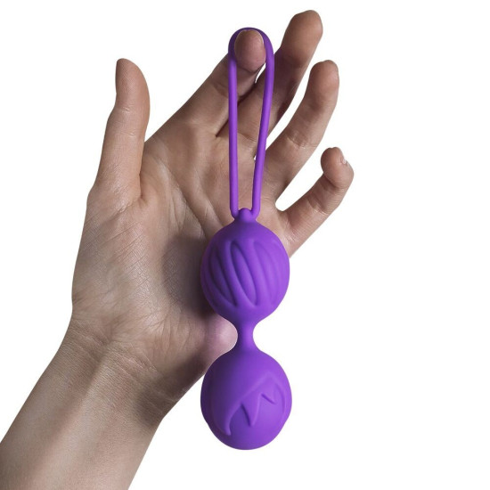 Вагинальные шарики, диаметр 4 см, вес 90 г, фиолетовые Adrien Lastic Geisha Lastic Balls BIG Violet, L