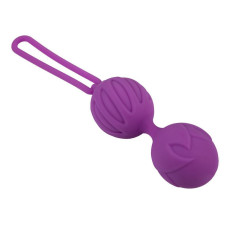 Вагинальные шарики, диаметр 4 см, вес 90 г, фиолетовые Adrien Lastic Geisha Lastic Balls BIG Violet, L