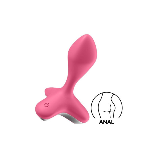 Анальна пробка з вібрацією, діаметр 3,5 см, рожева Satisfyer Game Changer Pink