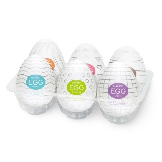 Набор из 6 яиц-мастурбаторов Tenga Egg Variety Pack