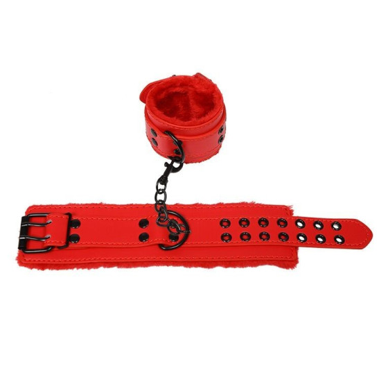 Набор для BDSM 7 в 1, красный LY1003 BDSM Set 7-in-1 Red