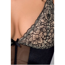 Боді чорного кольору MONTANA BODY Passion Exclusive Black, XXL/XXXL