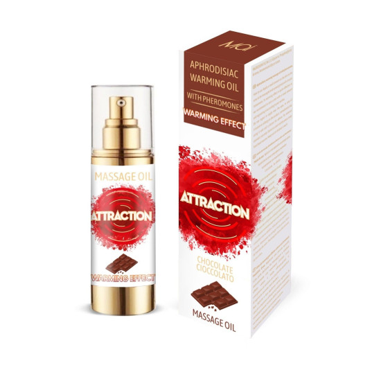 Разогревающее массажное масло с феромонами и шоколадным ароматом MAI PHEROMON MASSAGE OIL CHOCOLATE, 30 ml