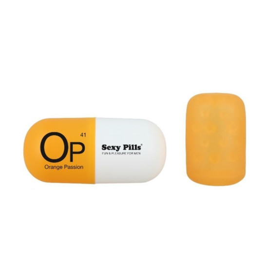 Мастурбатор-пігулка помаранчевого кольору Love To Love Sexy Pills Orange Passion