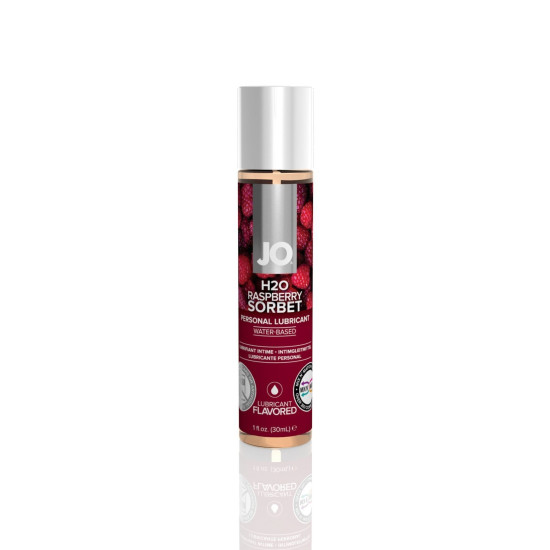 Інтимна змазка на водній основі з малиновим смаком JO H2O Raspberry Sorbet, 30 ml