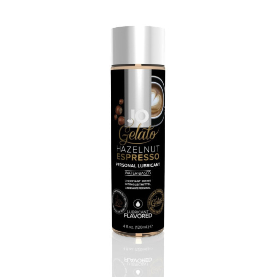 Съедобная смазка со вкусом орехового эспрессо на водной основе JO GELATO Hazelnut Espresso, 120 ml