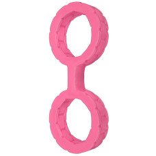 Силиконовые наручники для рук и ног, розовые Doc Johnson The Cuffs Pink, L