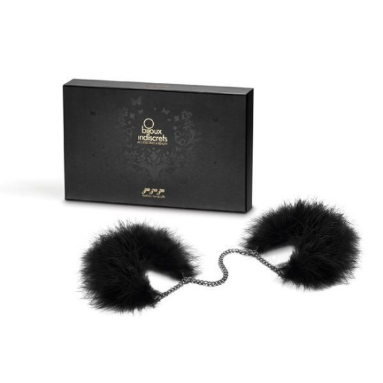 Пір'яні наручники для сексу в подарунковій упаковці Bijoux Indiscrets Za Za Zu Feather Handcuffs