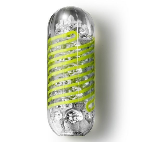 Мастурбатор с упругой стимулирующей спиралью внутри Tenga Spinner Shell