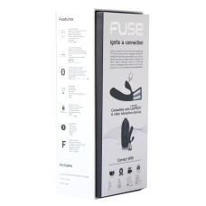 Інтерактивний вібратор-кролик чорного кольору OhMiBod Fuse for Kiiroo Black