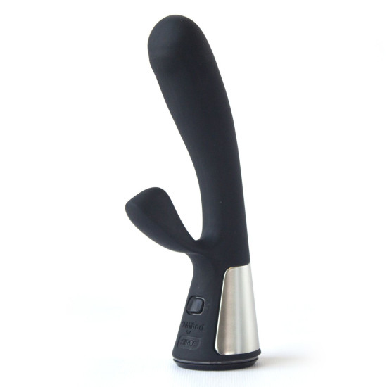 Інтерактивний вібратор-кролик чорного кольору OhMiBod Fuse for Kiiroo Black