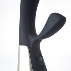 Інтерактивний вібратор-кролик чорного кольору OhMiBod Fuse for Kiiroo Black