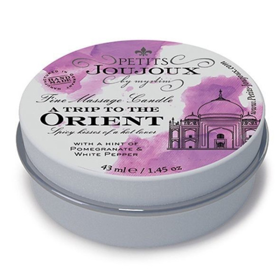 Массажная свеча с афродизиаками, аромат граната и белого перца Petits Joujoux Orient Pomegranate and White Pepper, 43 ml
