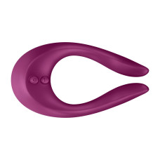 Вибратор для пар бордового цвета с тремя независимыми моторами Satisfyer Endless Joy Berry