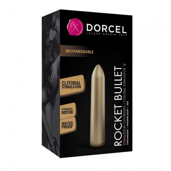 Вібропуля перезаряджається, золота Dorcel Rocket Bullet Gold