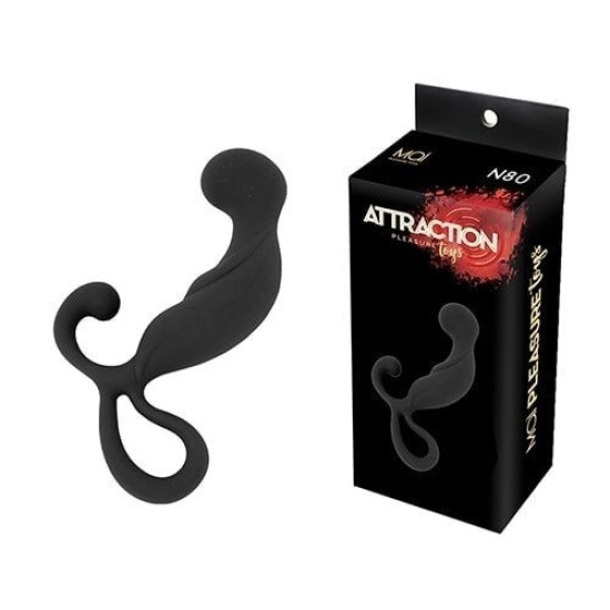 Масажер простати, довжина 13,4 см, діаметр 3,2 см, чорний Mai Attraction Toys №80 Black