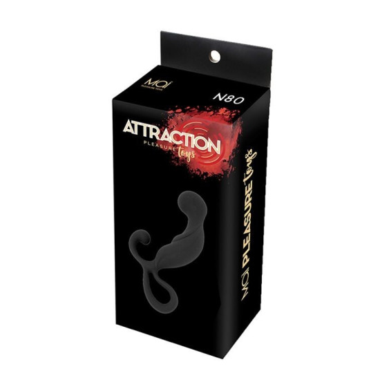 Масажер простати, довжина 13,4 см, діаметр 3,2 см, чорний Mai Attraction Toys №80 Black