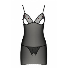 Сорочка, черная Lovelia Chemise Black, S/M