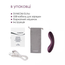 Клиторальный вибратор, фиолетовый Svakom Echo Violet