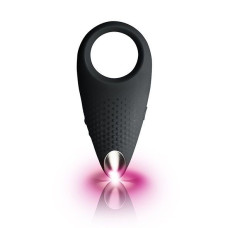 Эрекционное кольцо с вибрацией, черное Rocks Off Empower Black