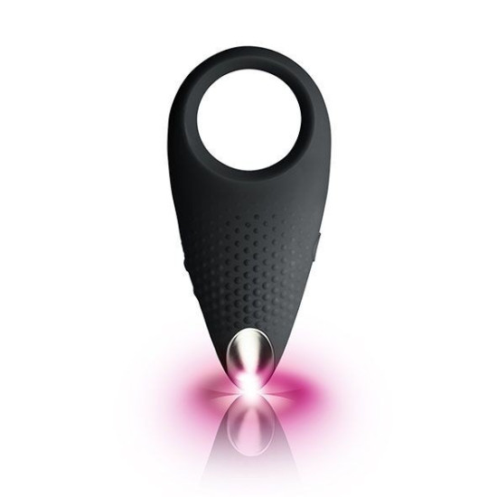 Ерекційне кільце з вібрацією, чорне Rocks Off Empower Black