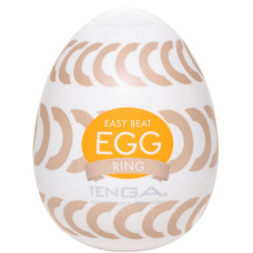 Мастурбатор-яйце з асиметричним рельєфом Tenga Egg Ring