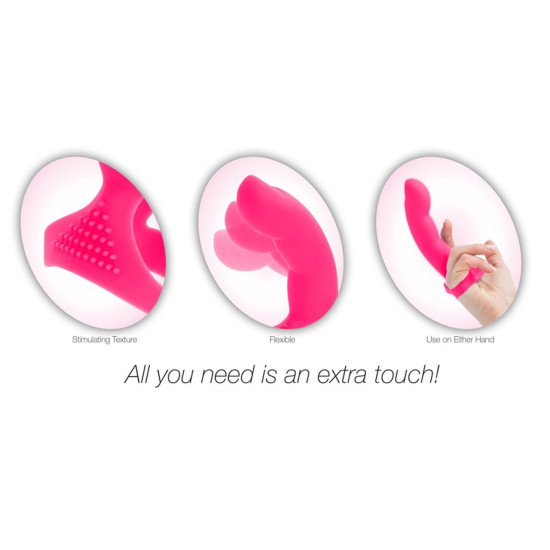 Насадка-дилдо на палец, розовая Simple&True Extra Touch Finger Dong Pink