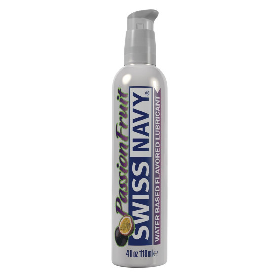 Съедобный лубрикант с фруктовым вкусом маракуйи на водной основе Swiss Navy Passion Fruit, 118 ml