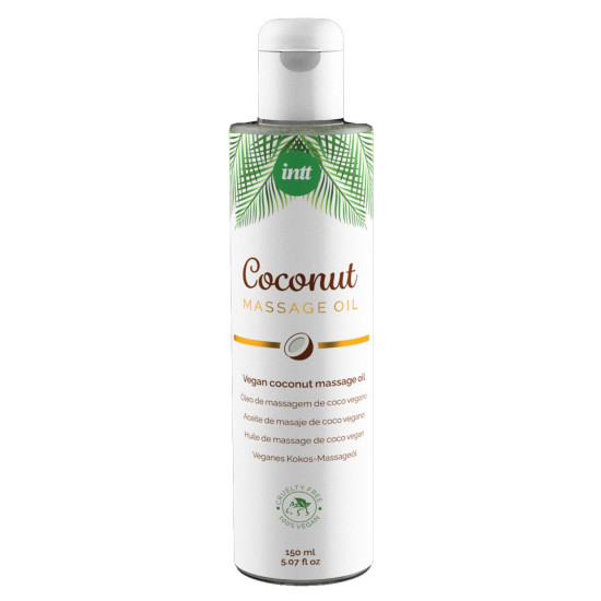 Веганська масажна олія з кокосовим ароматом Intt Coconut Vegan, 150 ml