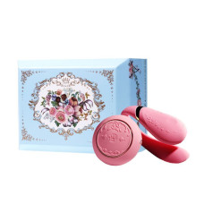 Смартвібратор для пар з пультом ДУ, рожевий Zalo Fanfan Set Rouge Pink