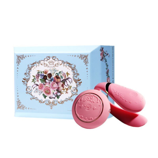 Смартвибратор для пар с пультом ДУ, розовый Zalo Fanfan Set Rouge Pink