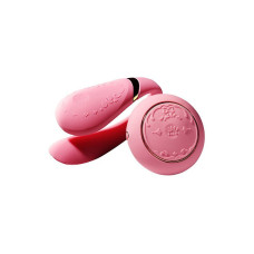 Смартвібратор для пар з пультом ДУ, рожевий Zalo Fanfan Set Rouge Pink