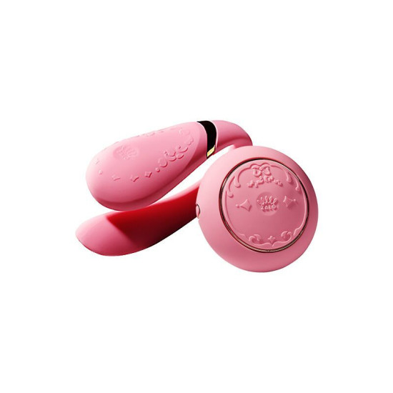 Смартвибратор для пар с пультом ДУ, розовый Zalo Fanfan Set Rouge Pink
